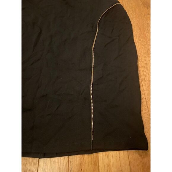 Poetic Justice, women's black skirt with zipper accent size 2x - Picture 2 of 7